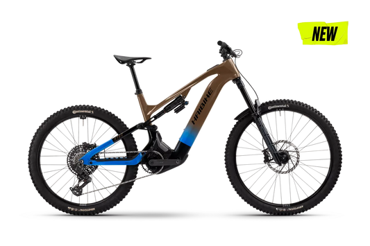 HAIBIKE HYBE CF 9 FULL SUSPENSION eMTB BIKE 2025 GLOSS BRONZE/AZURE/BLACK