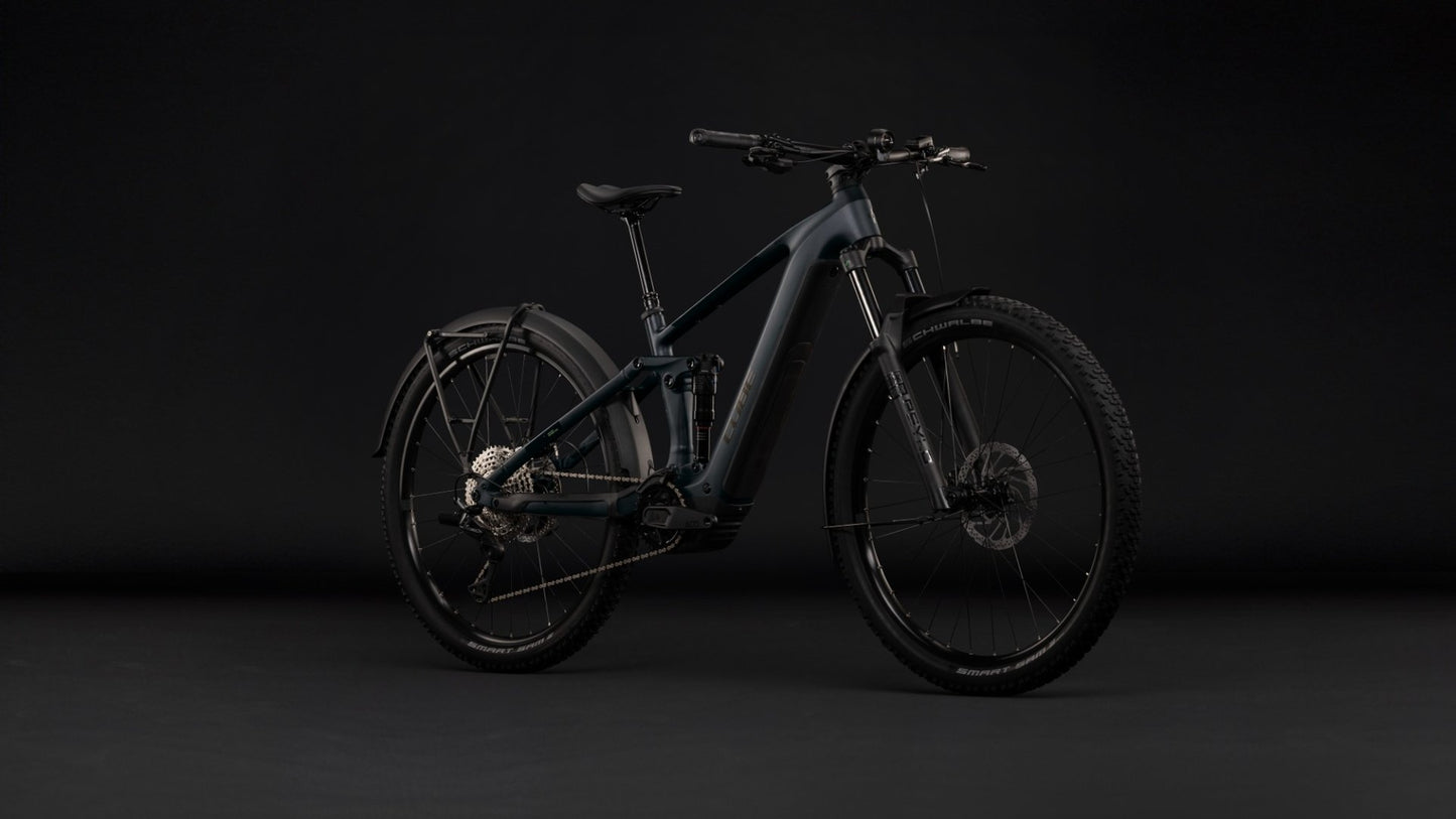 CUBE STEREO HYBRID ONE44 ELECTRIC MTB BIKE 2027 COAL 'N' BLACK