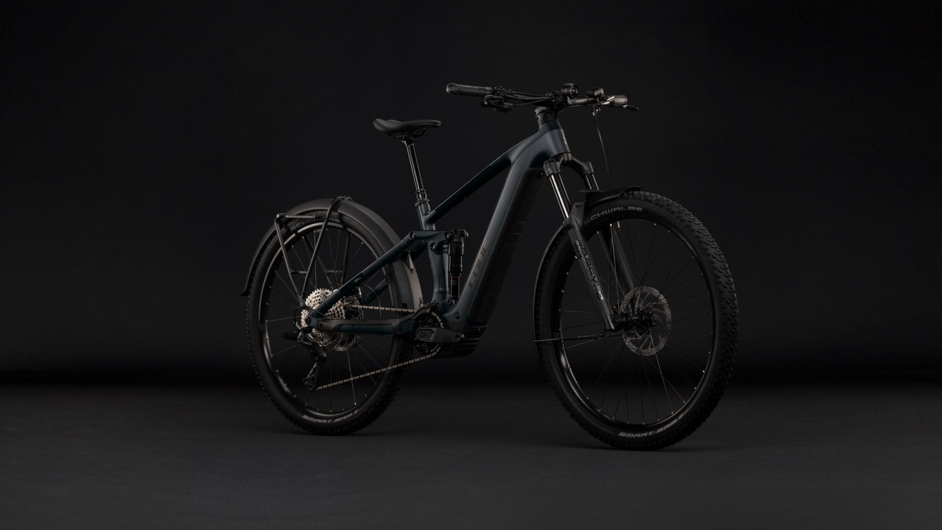CUBE STEREO HYBRID ONE44 ELECTRIC MTB BIKE 2027 COAL 'N' BLACK