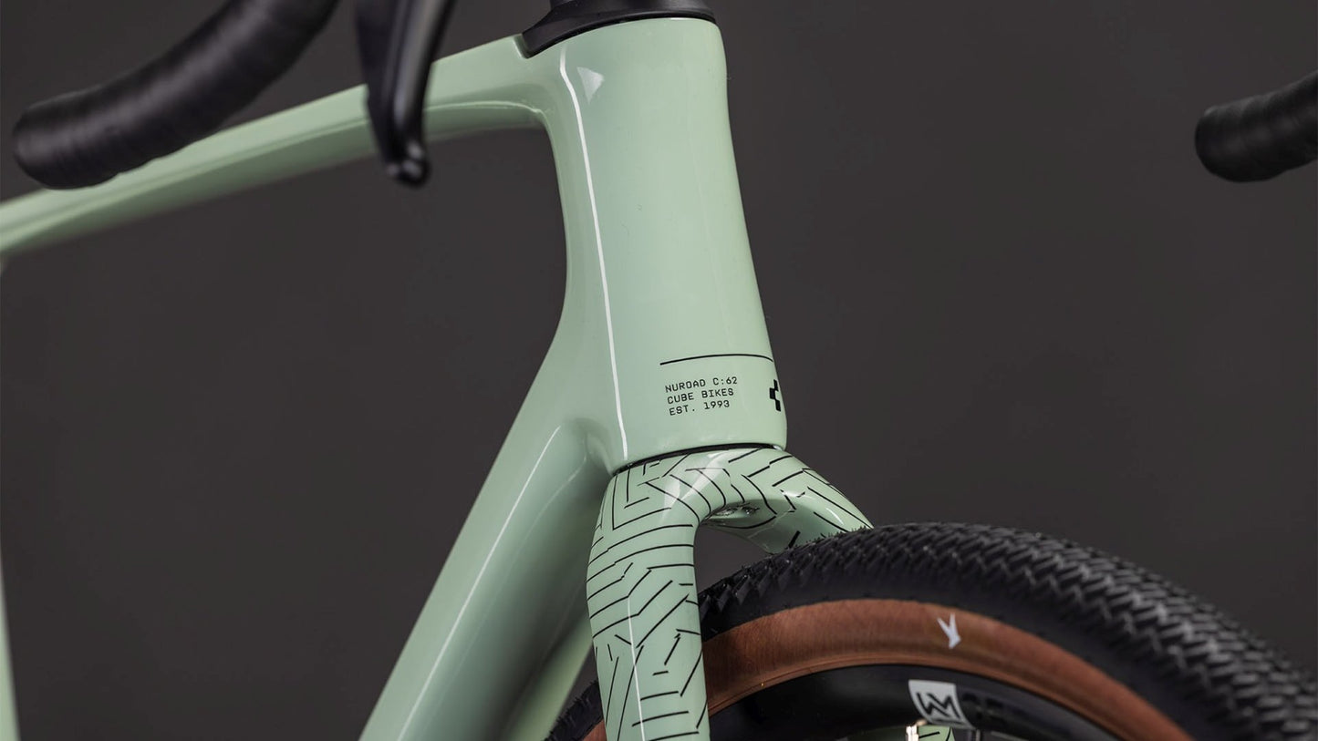 CUBE NUROAD C:62 ONE GRAVEL BIKE 2026 ALOEGREEN' N 'BLACK
