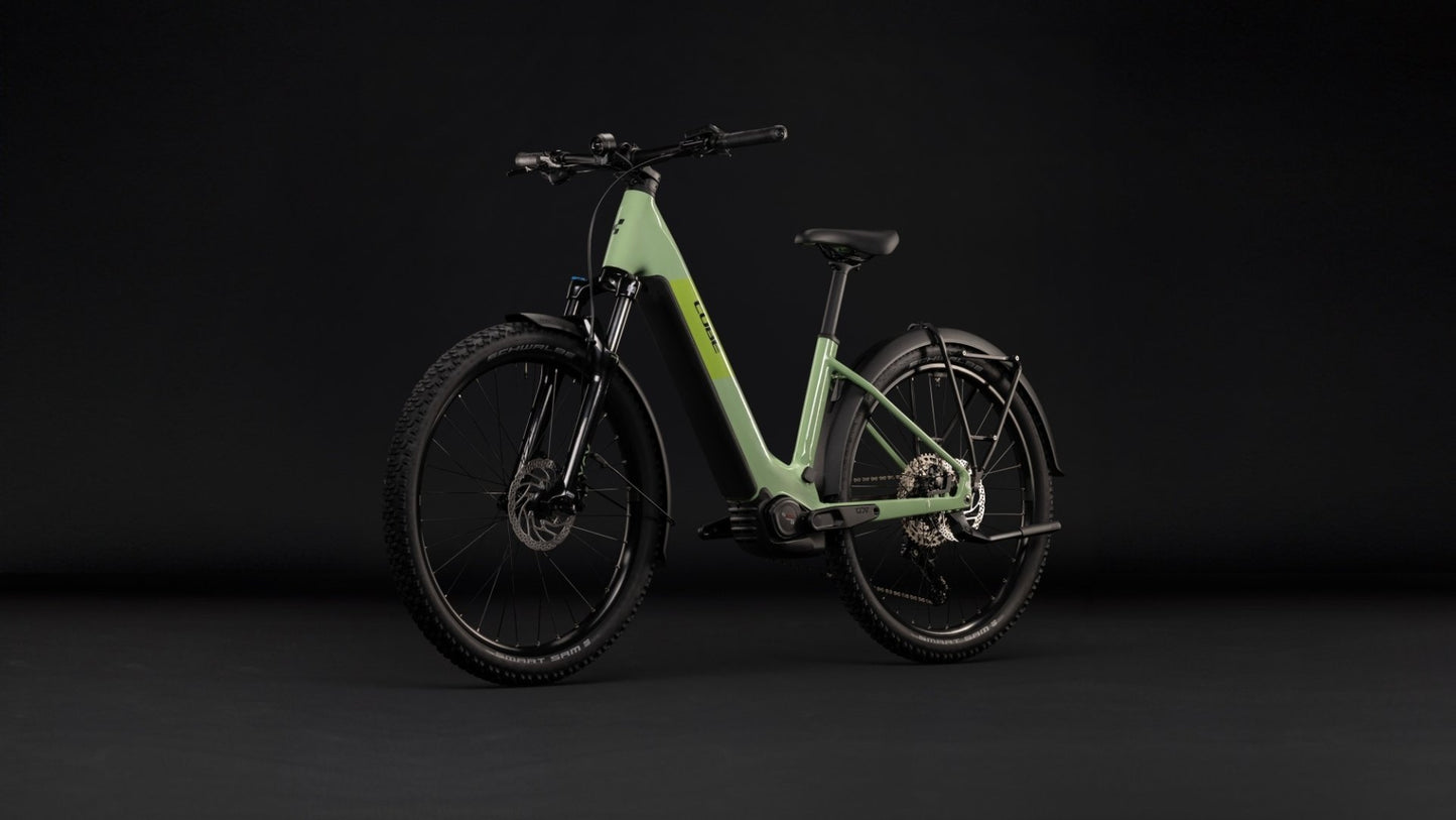 CUBE REACTION HYBRID ONE 720 FE HARDTAIL eMTB BIKE 2027 CACTUS 'N' BLACK (EASY ENTRY)