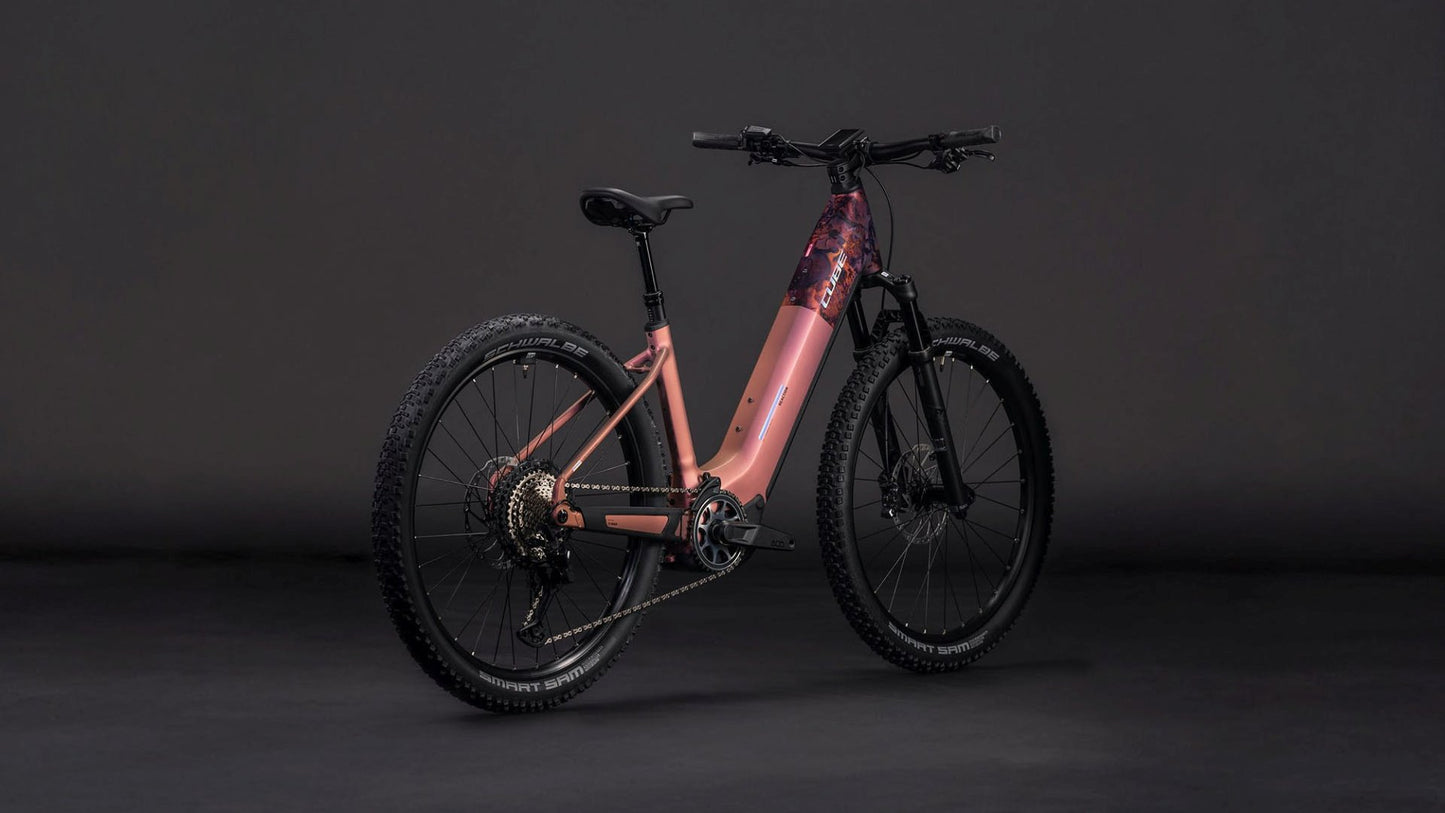 CUBE REACTION HYBRID SLX 800 EASY ENTRY eMTB BIKE 2026 SHIFTBLUSH' N 'ART