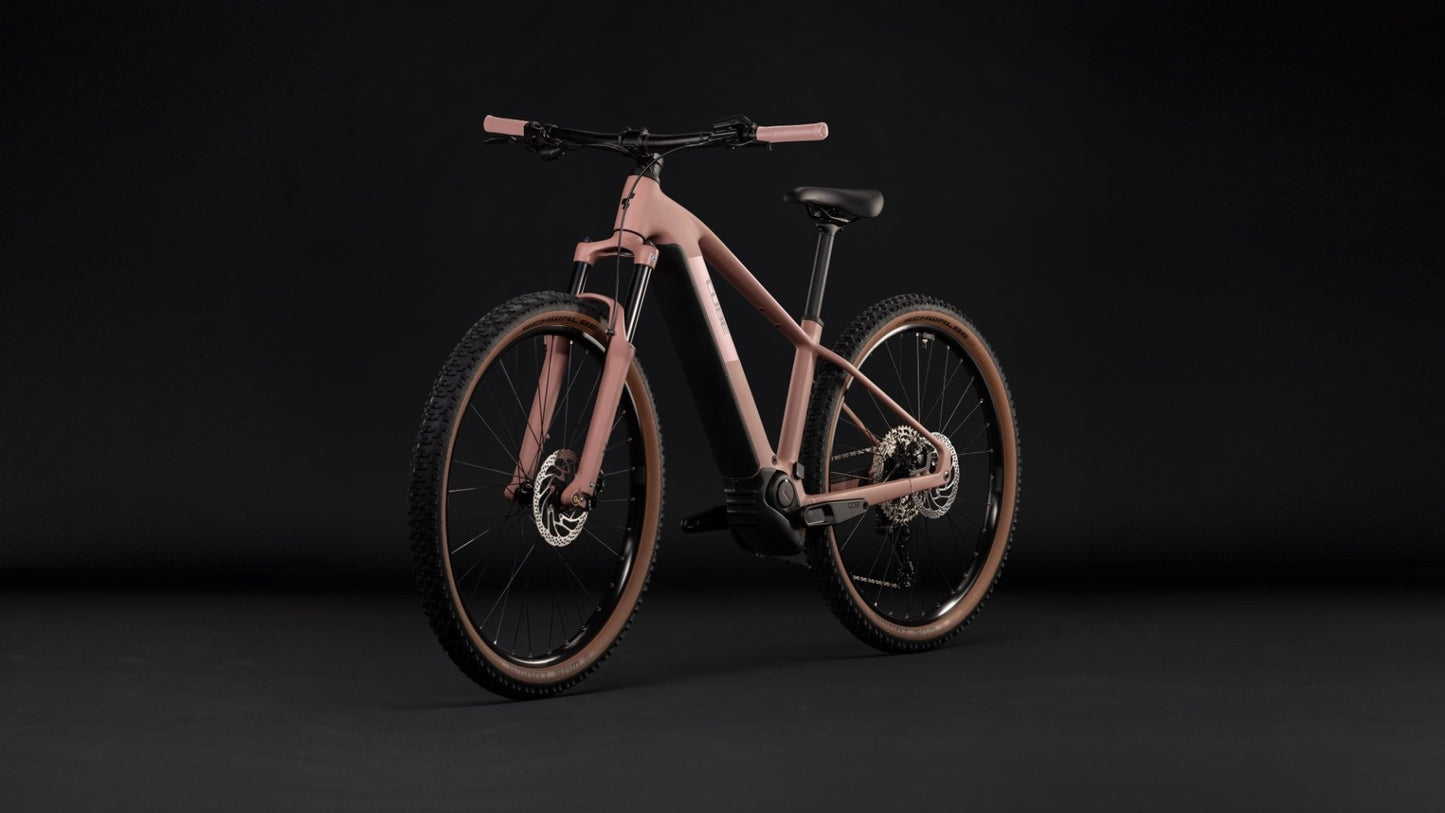 CUBE REACTION HYBRID PERFORMANCE 720 FE HARDTAIL eMTB BIKE 2027 RUBY 'N' BLACK