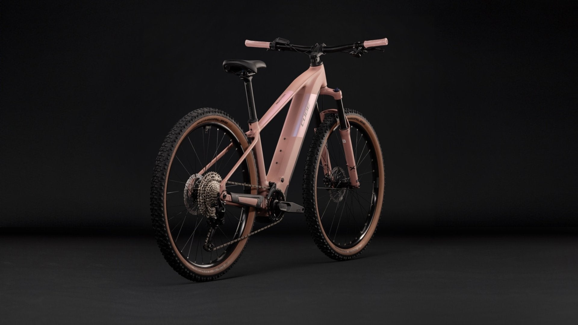 CUBE REACTION HYBRID PERFORMANCE 720 FE HARDTAIL eMTB BIKE 2027 RUBY 'N' BLACK