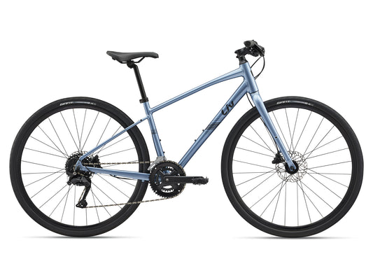 GIANT LIV ALIGHT DISC 2 HYBRID BIKE 2026 FROST SILVER