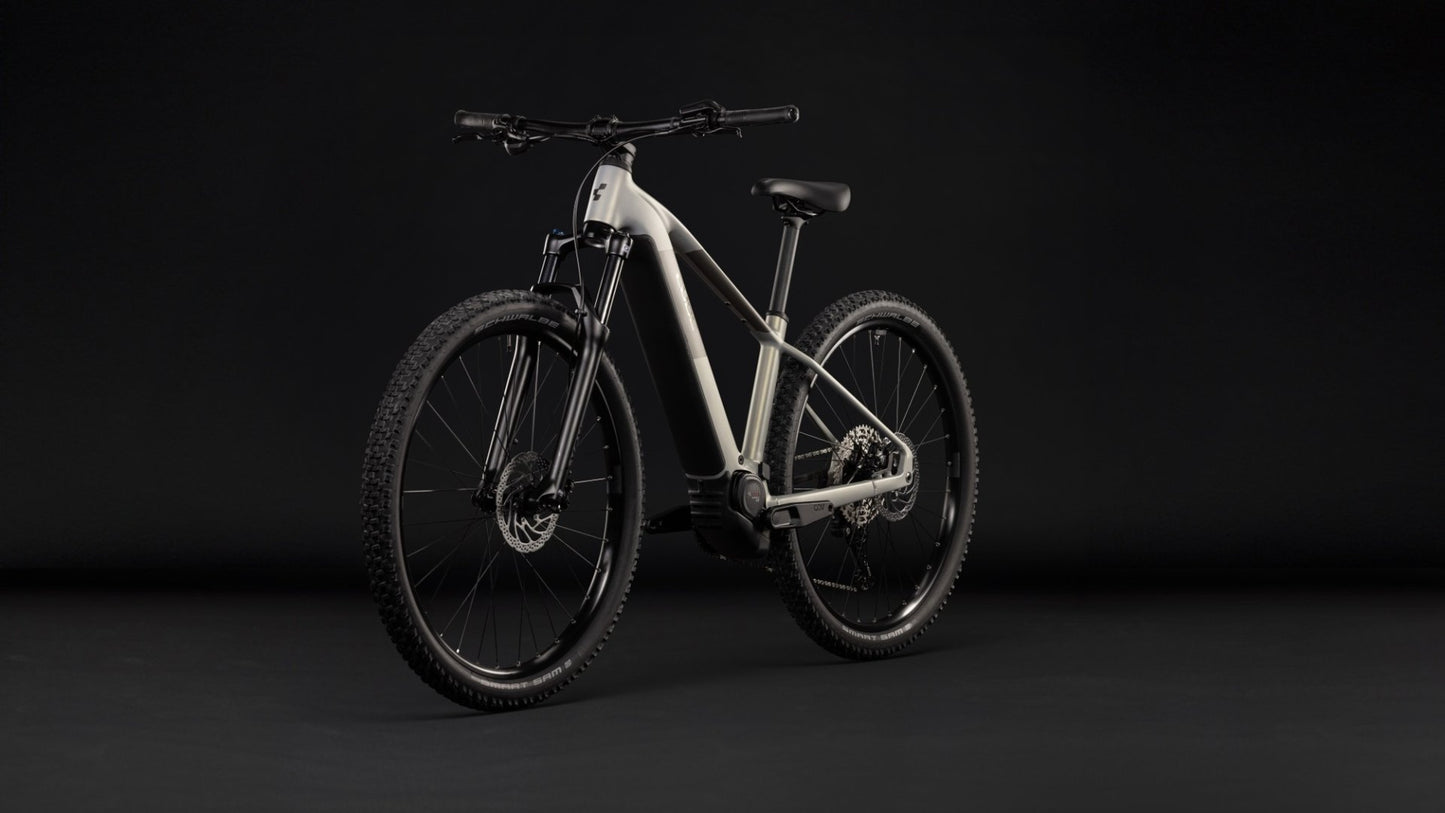 CUBE REACTION HYBRID ONE 720 HARDTAIL eMTB BIKE 2027 PEARLSILVER 'N' CHROME