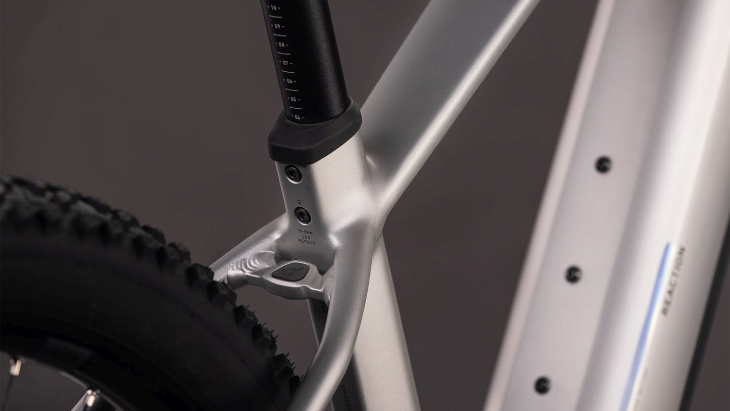 CUBE REACTION HYBRID ONE 800 eMTB BIKE 2026 SLEEKGREY' N 'PRISM