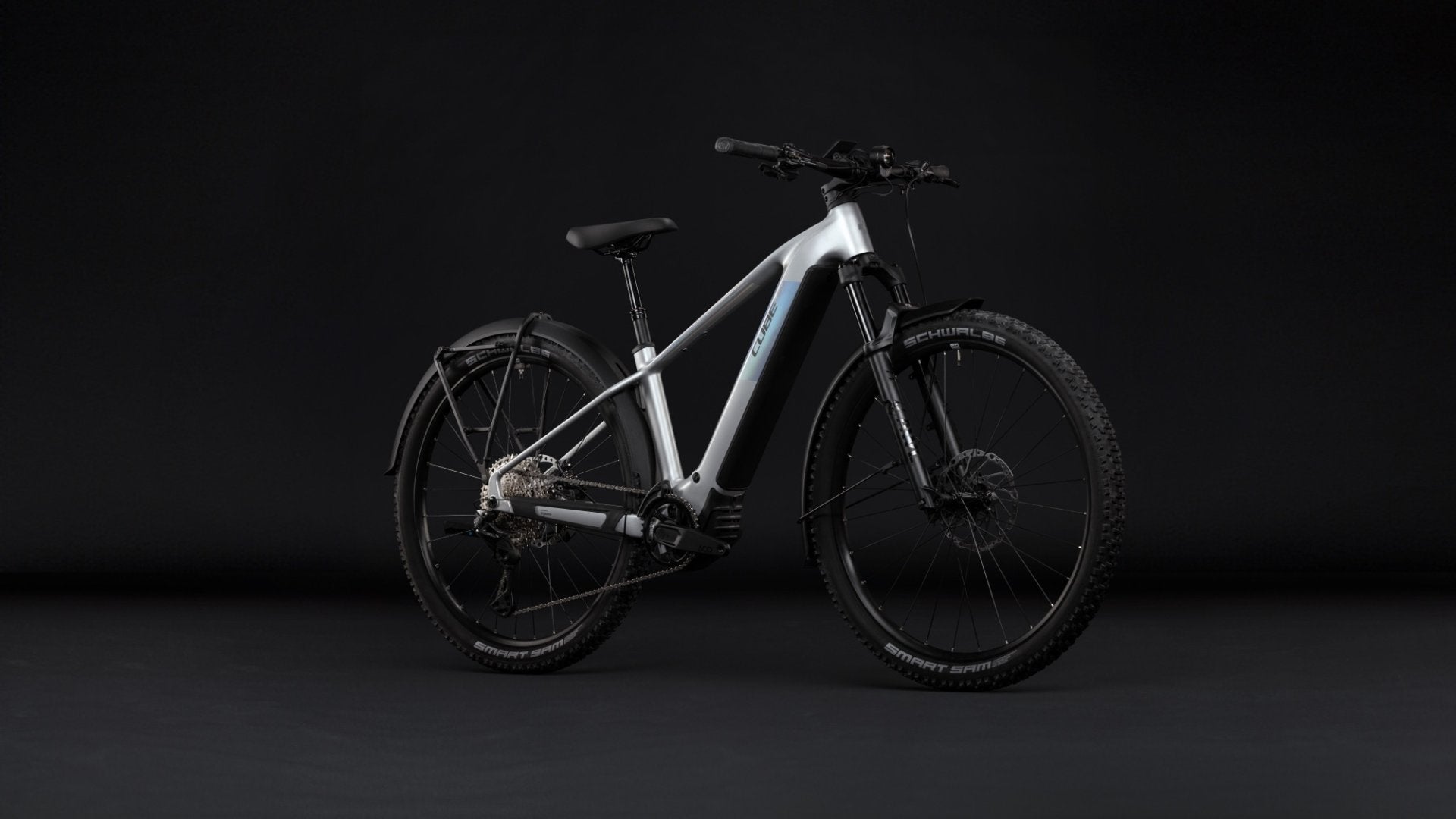 CUBE REACTION HYBRID SLX 800 FE HARDTAIL eMTB BIKE 2027 PLATINUM 'N' REFLEX