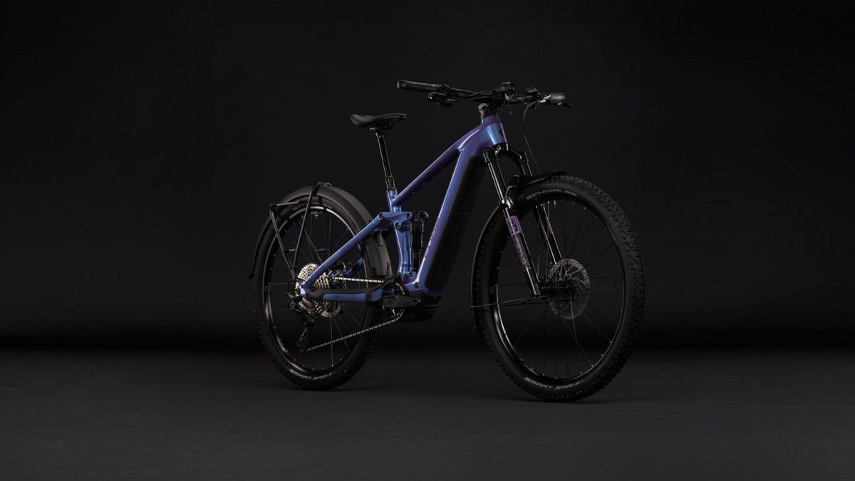 CUBE STEREO HYBRID ONE44 PRO 800 FE eMTB BIKE 2027 BLUEIRIS 'N' PURPLE