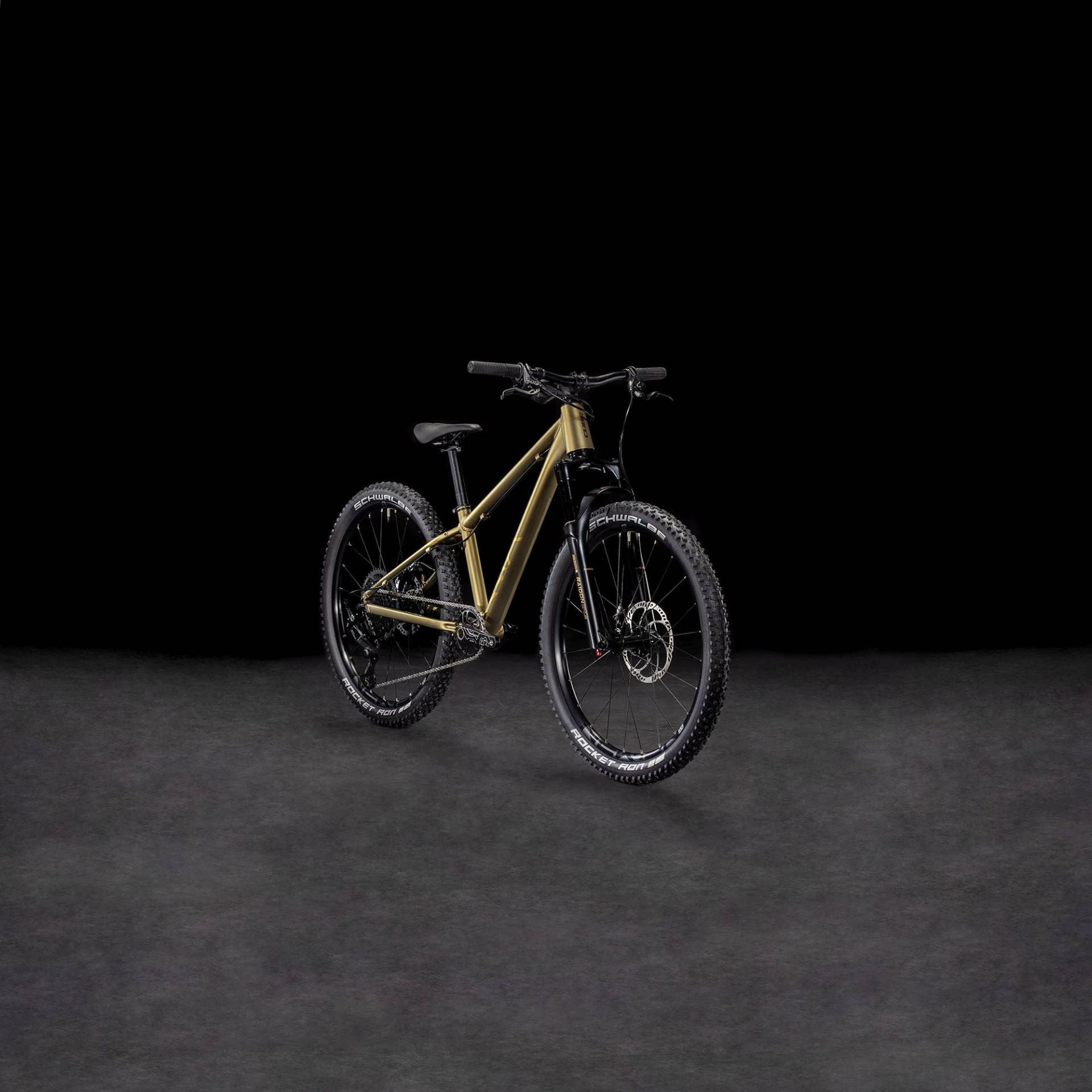 CUBE REACTION 240 TM KID'S MTB BIKE 2026 GOLDENLIME' N 'BLACK