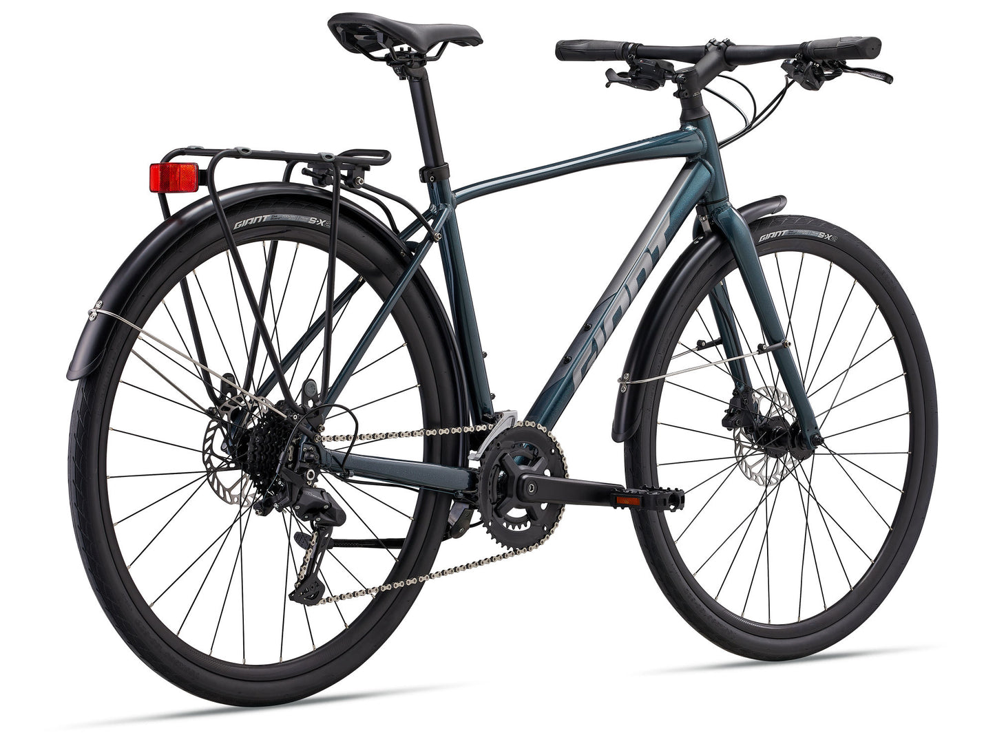 GIANT ESCAPE CITY DISC 2 HYBRID BIKE 2026 ASPHALT GREEN