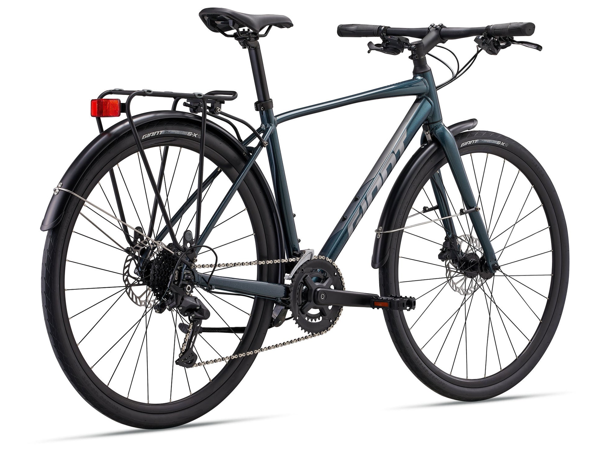 GIANT ESCAPE CITY DISC 2 HYBRID BIKE 2026 ASPHALT GREEN