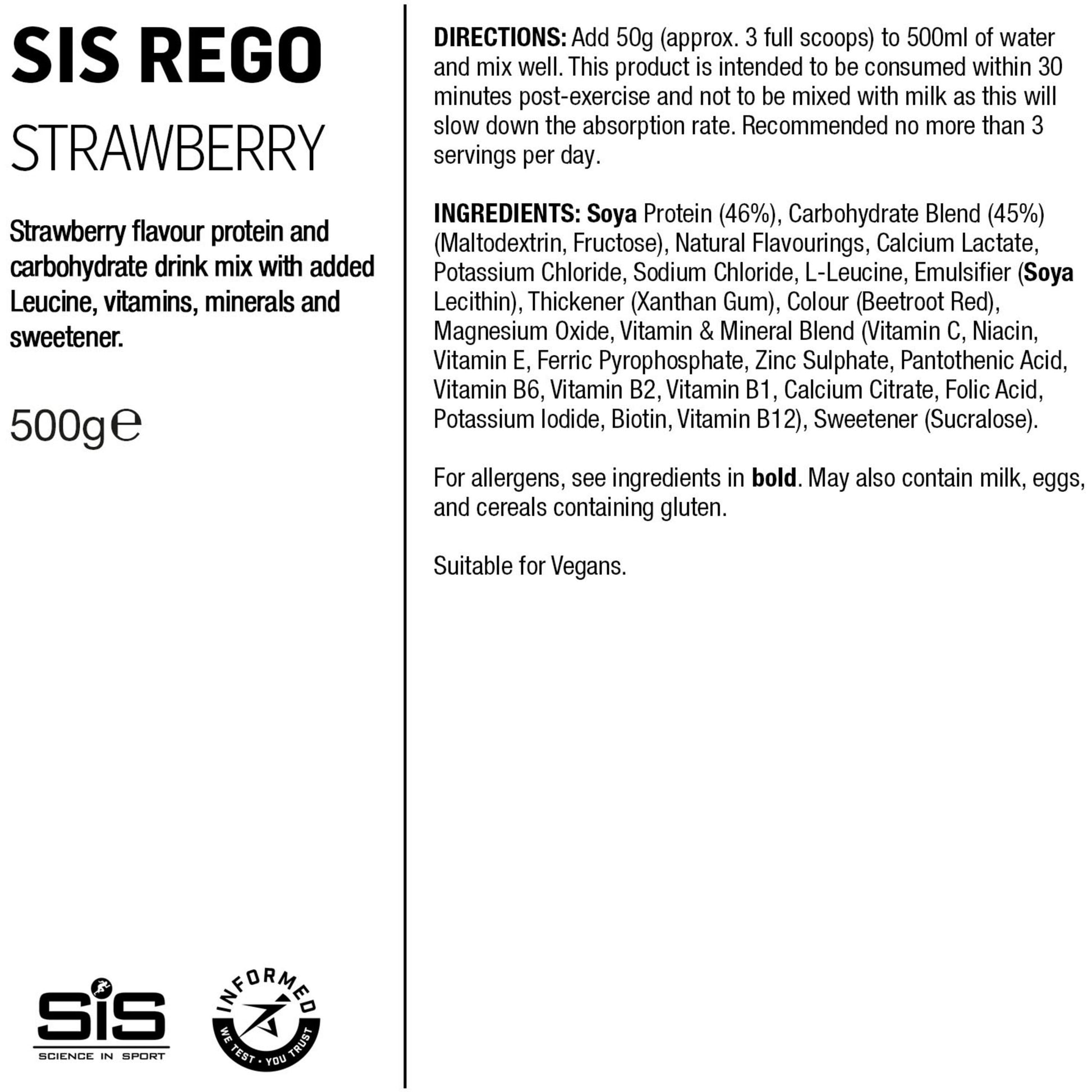 SIS REGO RAPID RECOVERY DRINK POWDER 500g