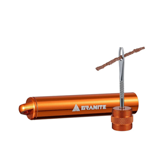 GRANITE SUTURE TYRE PLUG KIT WITH CO2 INFLATOR - TUBLESS TYRE REPAIR