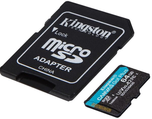 KINGSTON CANVAS GO  PLUS MICROSD CARD 64GB