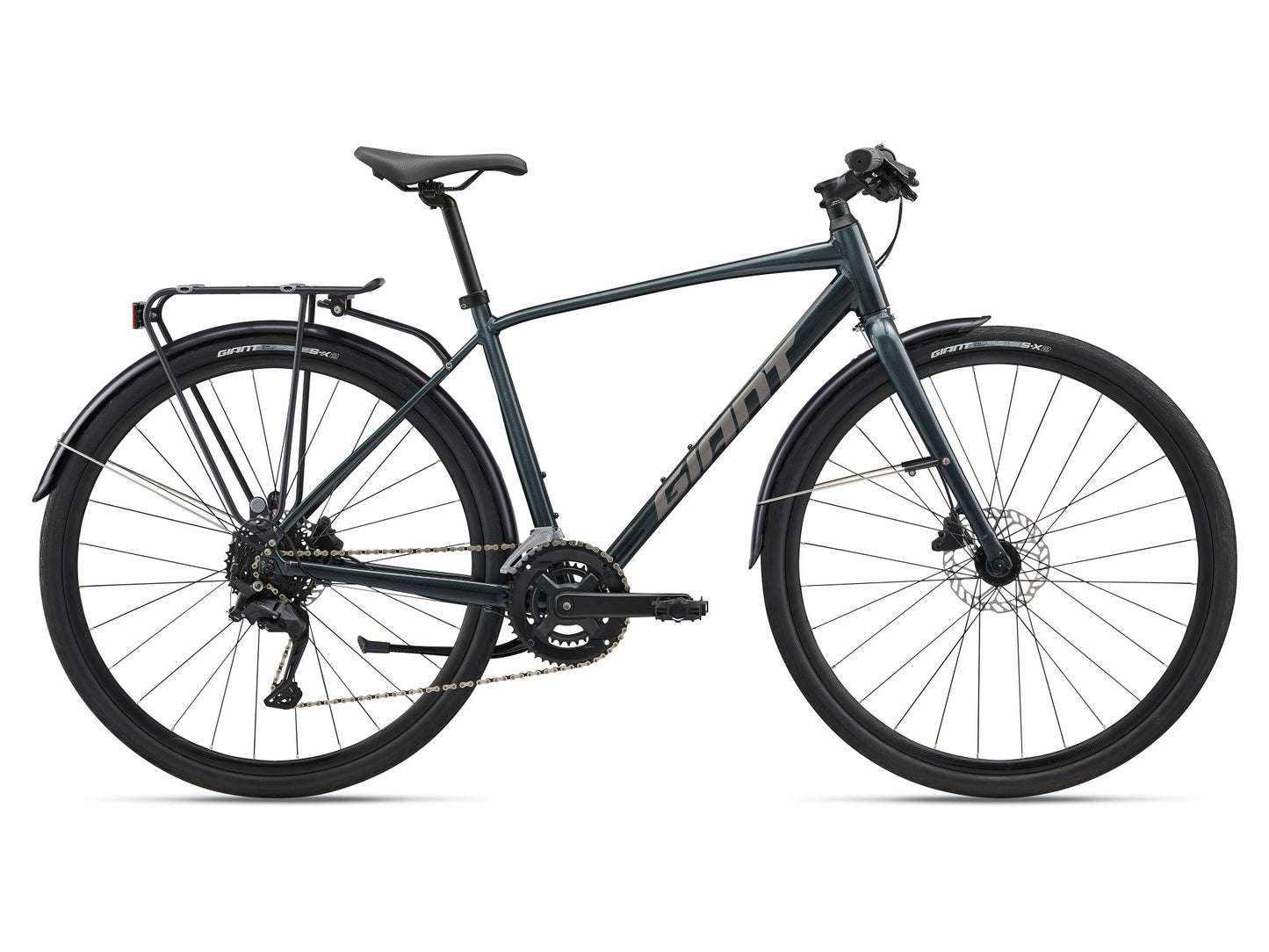 GIANT ESCAPE CITY DISC 2 HYBRID BIKE 2026 ASPHALT GREEN