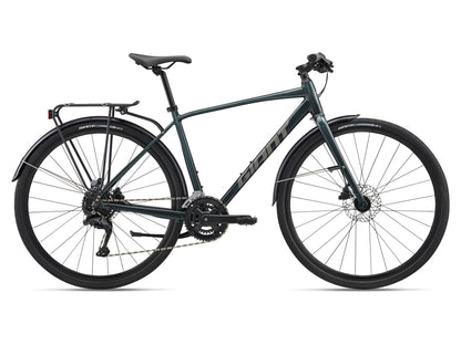 GIANT ESCAPE CITY DISC 2 HYBRID BIKE 2026 ASPHALT GREEN