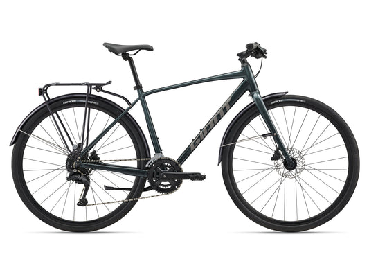 GIANT ESCAPE CITY DISC 2 HYBRID BIKE 2026 ASPHALT GREEN