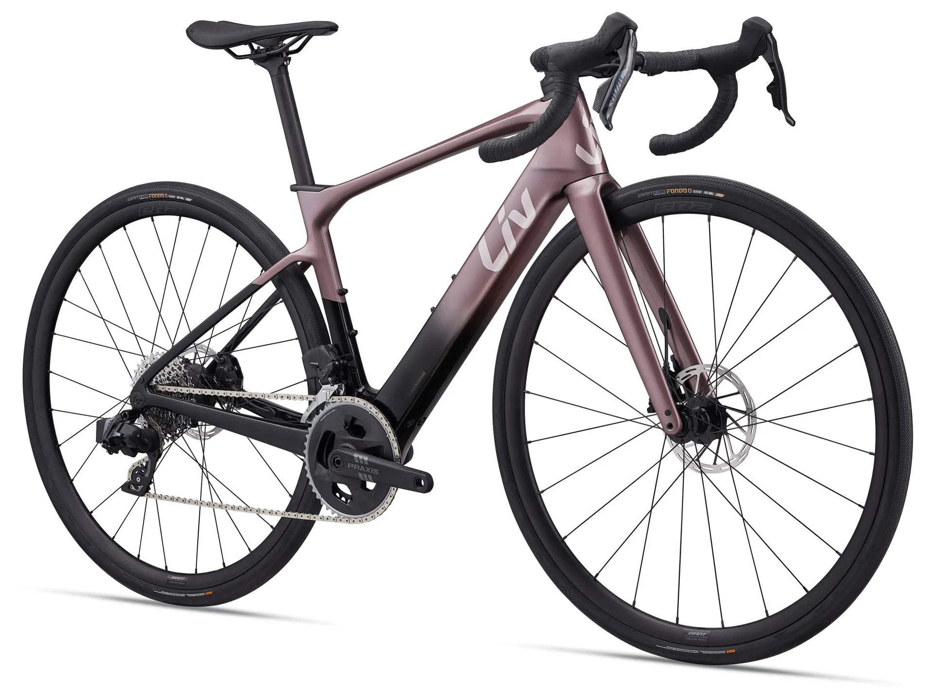 GIANT LIV AVAIL ADVANCED E+ ELITE 2 eROAD BIKE 2026 DREAMY IRON ROUGE/CARBON SMOKE