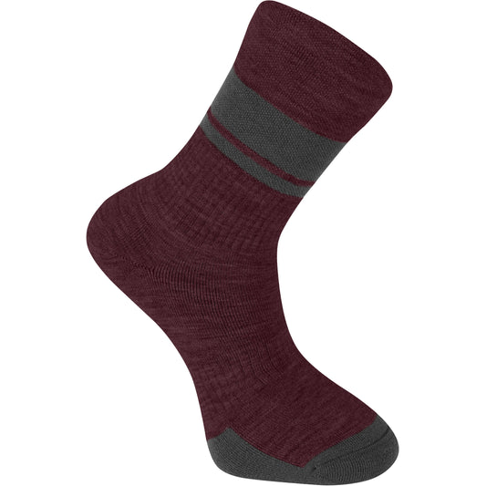 MADISON DTE ISOLER MERINO WINTER SOCKS FIG RED