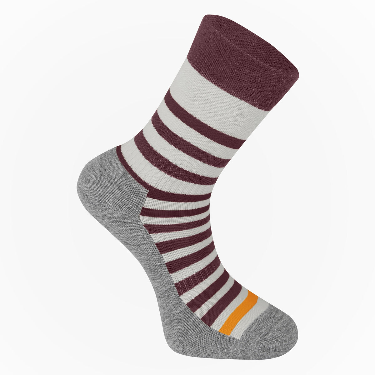 MADISON ROAM ISOLER MERINO 4 SEASON SOCKS FIG RED / MANGO ORANGE