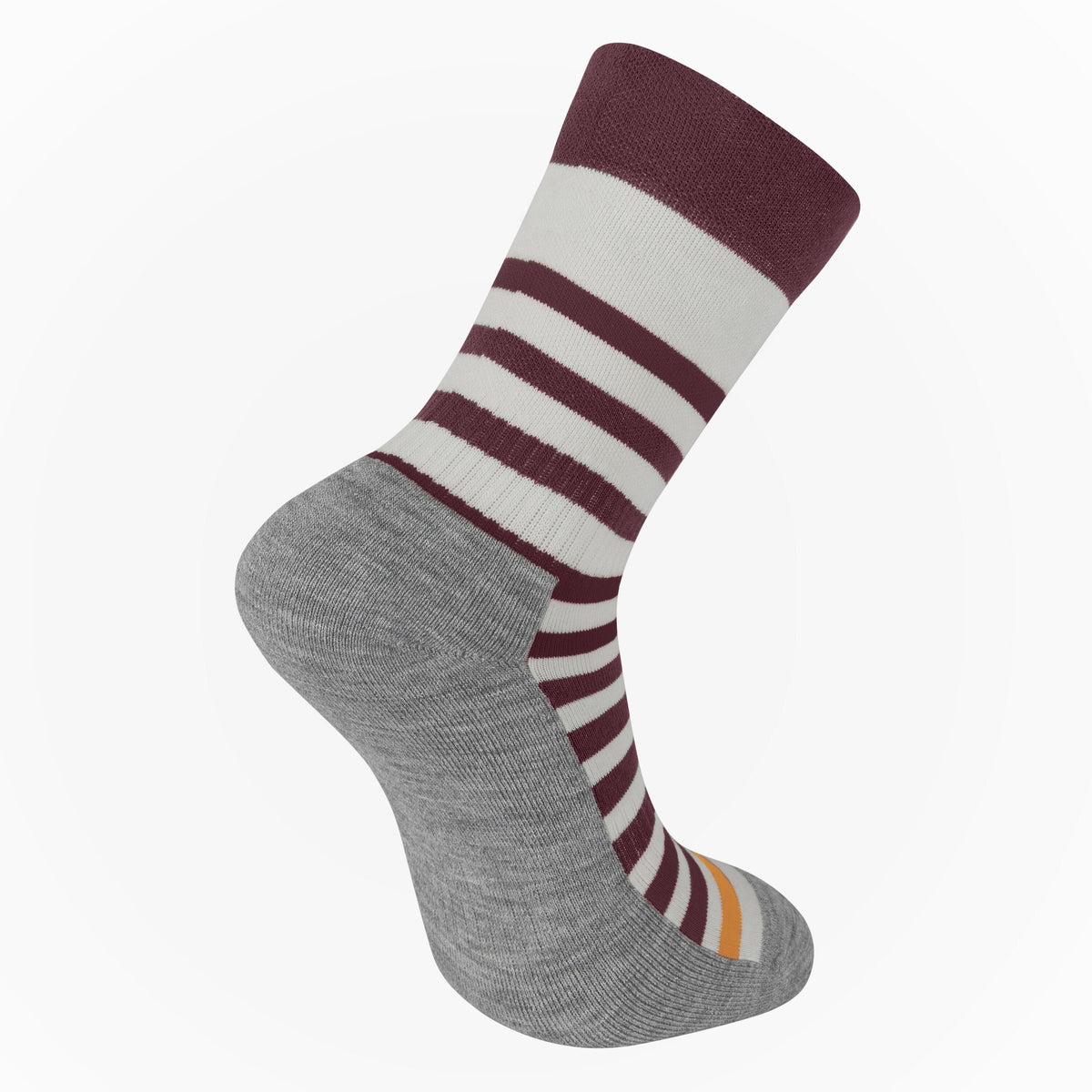 MADISON ROAM ISOLER MERINO 4 SEASON SOCKS FIG RED / MANGO ORANGE