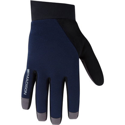 MADISON FREEWHEEL GEL PAD TRAIL GLOVES INK NAVY