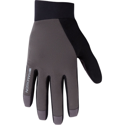 MADISON FREEWHEEL GEL PAD TRAIL GLOVES MIDNIGHT GREEN