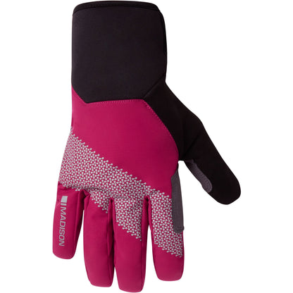 MADISON STELLAR REFLECTIVE WATERPROOF THERMAL GLOVES MAGENTA PINK