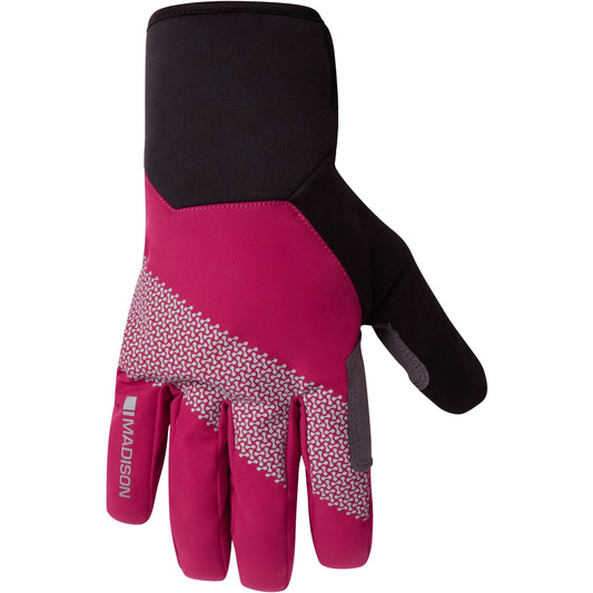 MADISON STELLAR REFLECTIVE WATERPROOF THERMAL GLOVES MAGENTA PINK