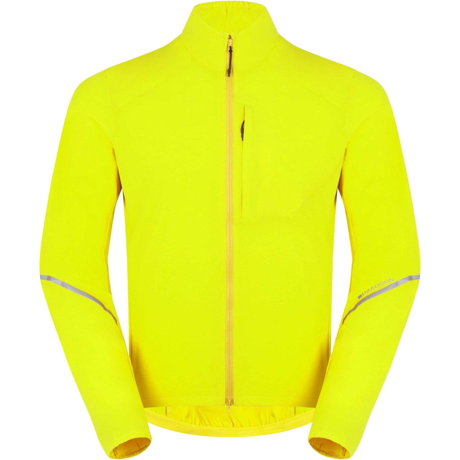 MADISON FREEWHEEL PACKABLE WIND RESISTANT MEN'S JACKET HI-VIZ YELLOW
