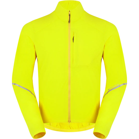 MADISON FREEWHEEL PACKABLE WIND RESISTANT MEN'S JACKET HI-VIZ YELLOW