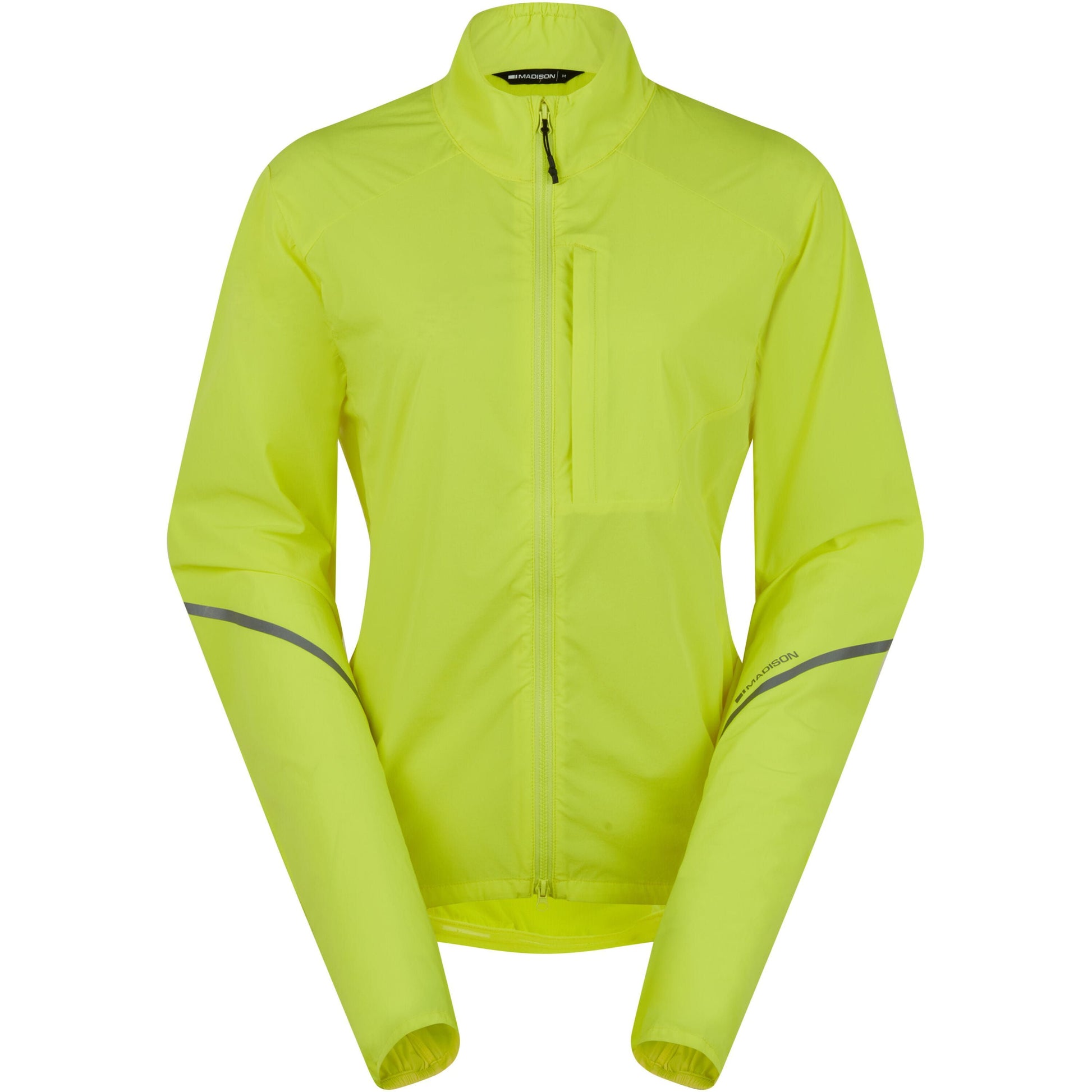 MADISON FREEWHEEL PACKABLE WIND RESISTANT WOMEN'S JACKET HI-VIZ YELLOW