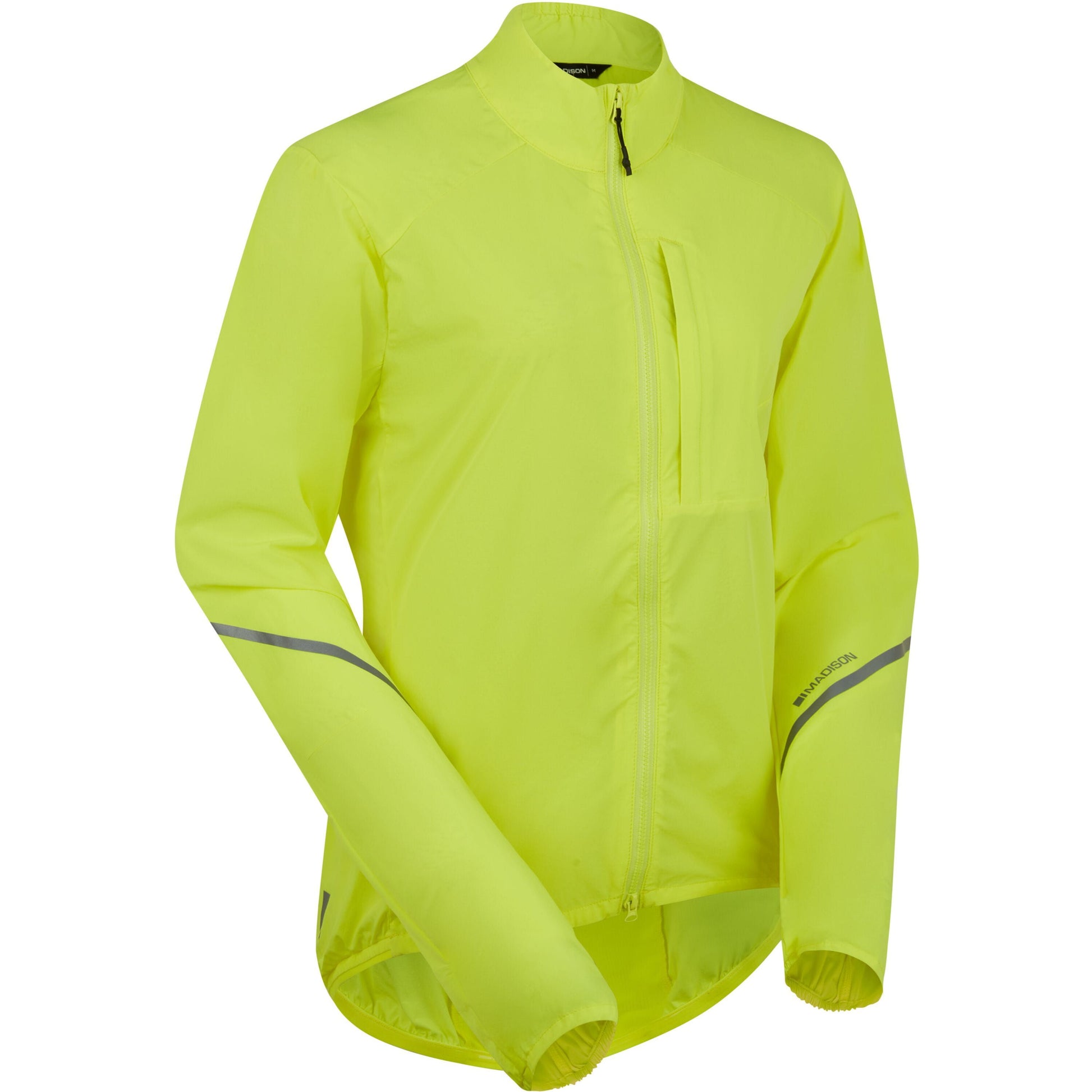 MADISON FREEWHEEL PACKABLE WIND RESISTANT WOMEN'S JACKET HI-VIZ YELLOW