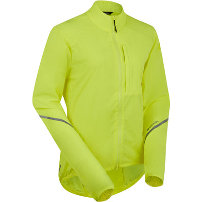 MADISON FREEWHEEL PACKABLE WIND RESISTANT WOMEN'S JACKET HI-VIZ YELLOW