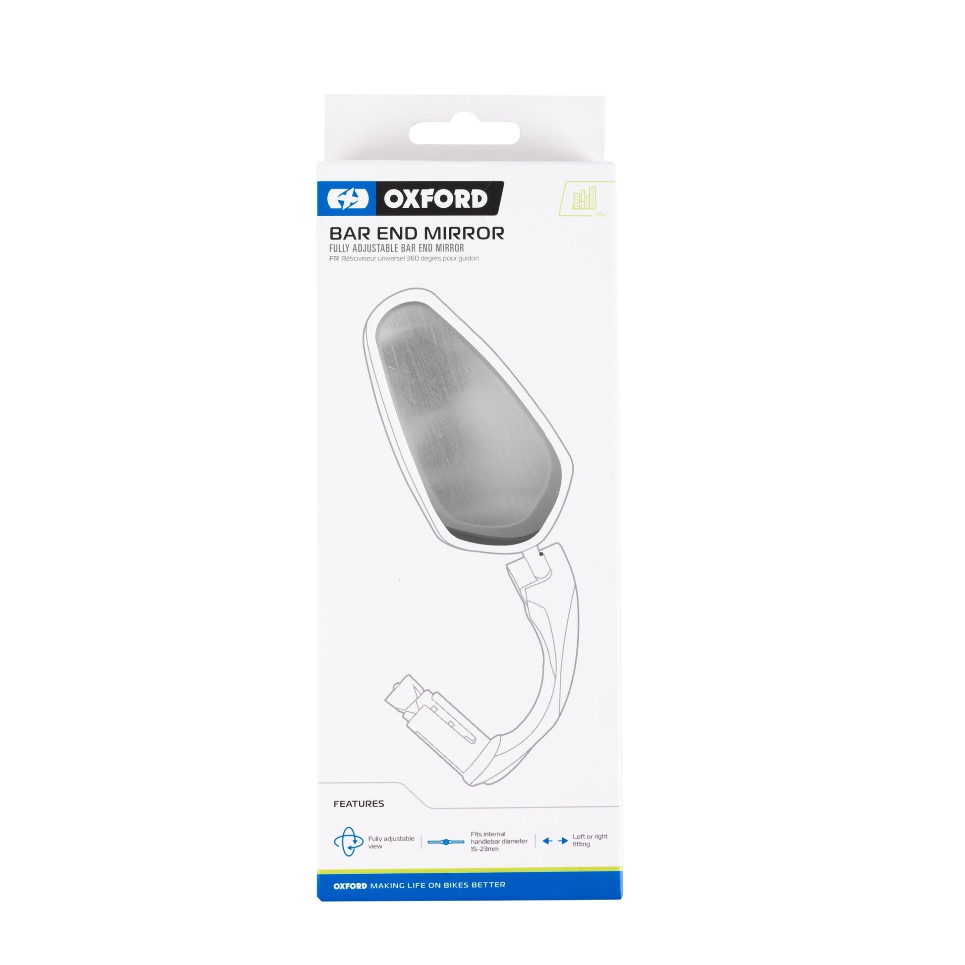 OXFORD CYCLE BAR END MIRROR