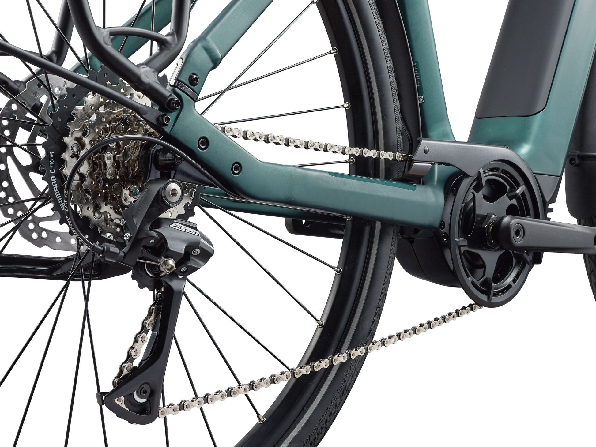 GIANT NEWTOUR E+ 3 LST 500Wh ELECTRIC HYBRID BIKE 2027 KELP FOREST