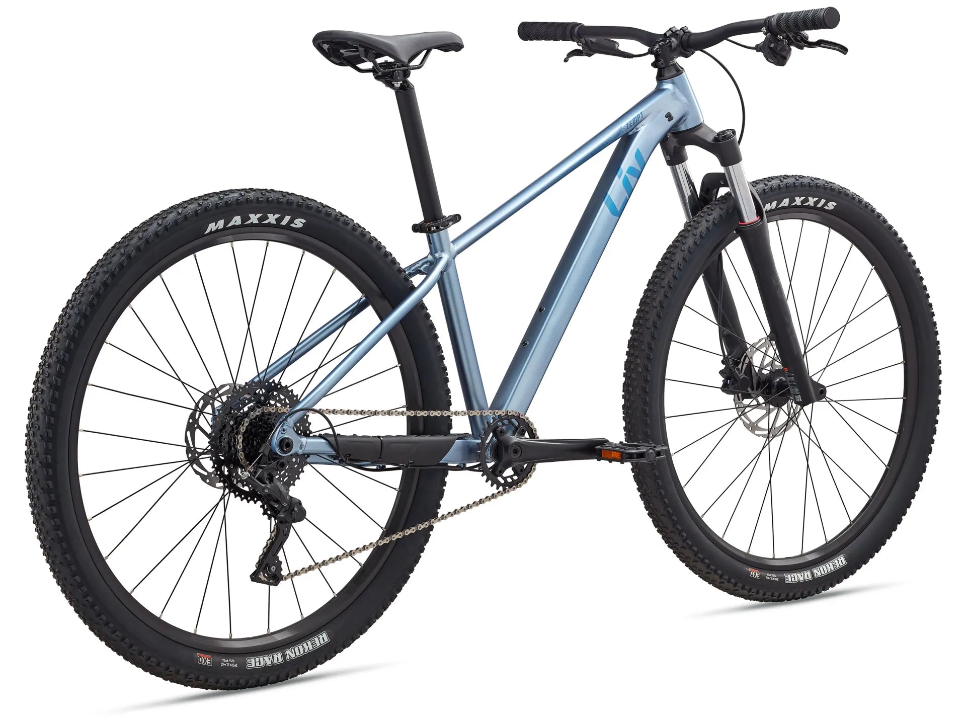 GIANT LIV TEMPT 2 HARDTAIL MTB BIKE 2025 SATIN FROST SILVER/ELECTRON BLUE