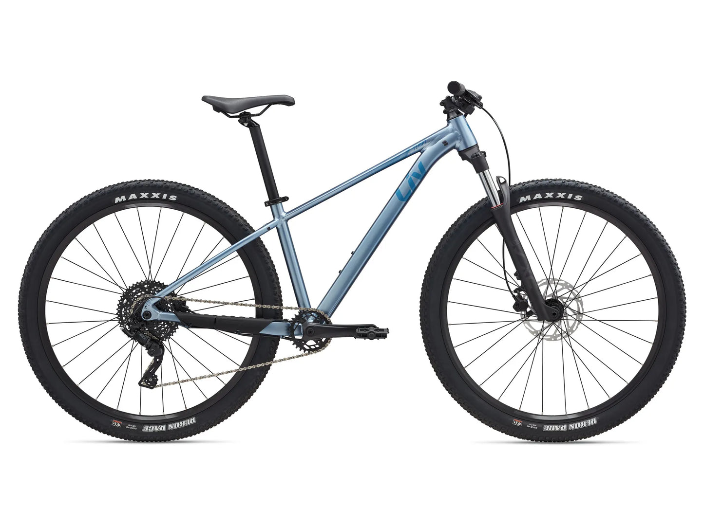 GIANT LIV TEMPT 2 HARDTAIL MTB BIKE 2025 SATIN FROST SILVER/ELECTRON BLUE