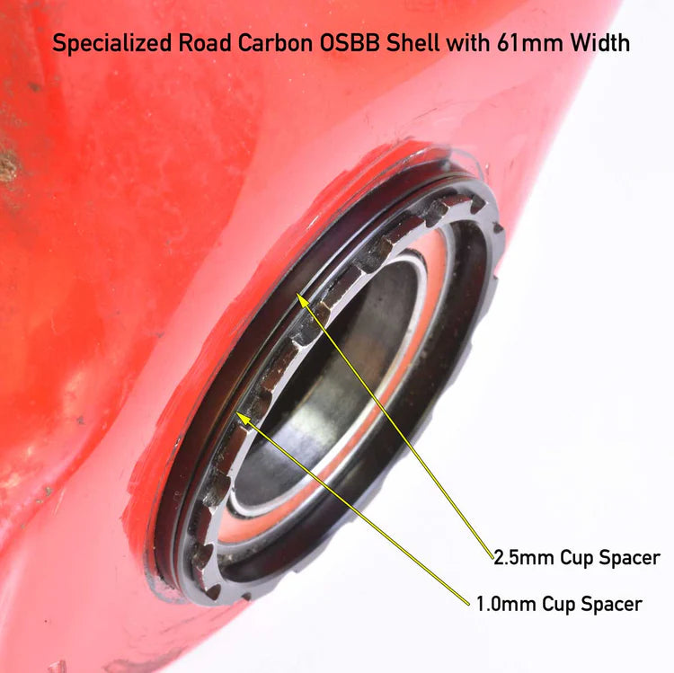 WHEELS MANUFACTURING 46mm ID BOTTOM BRACKET SPACER PACK