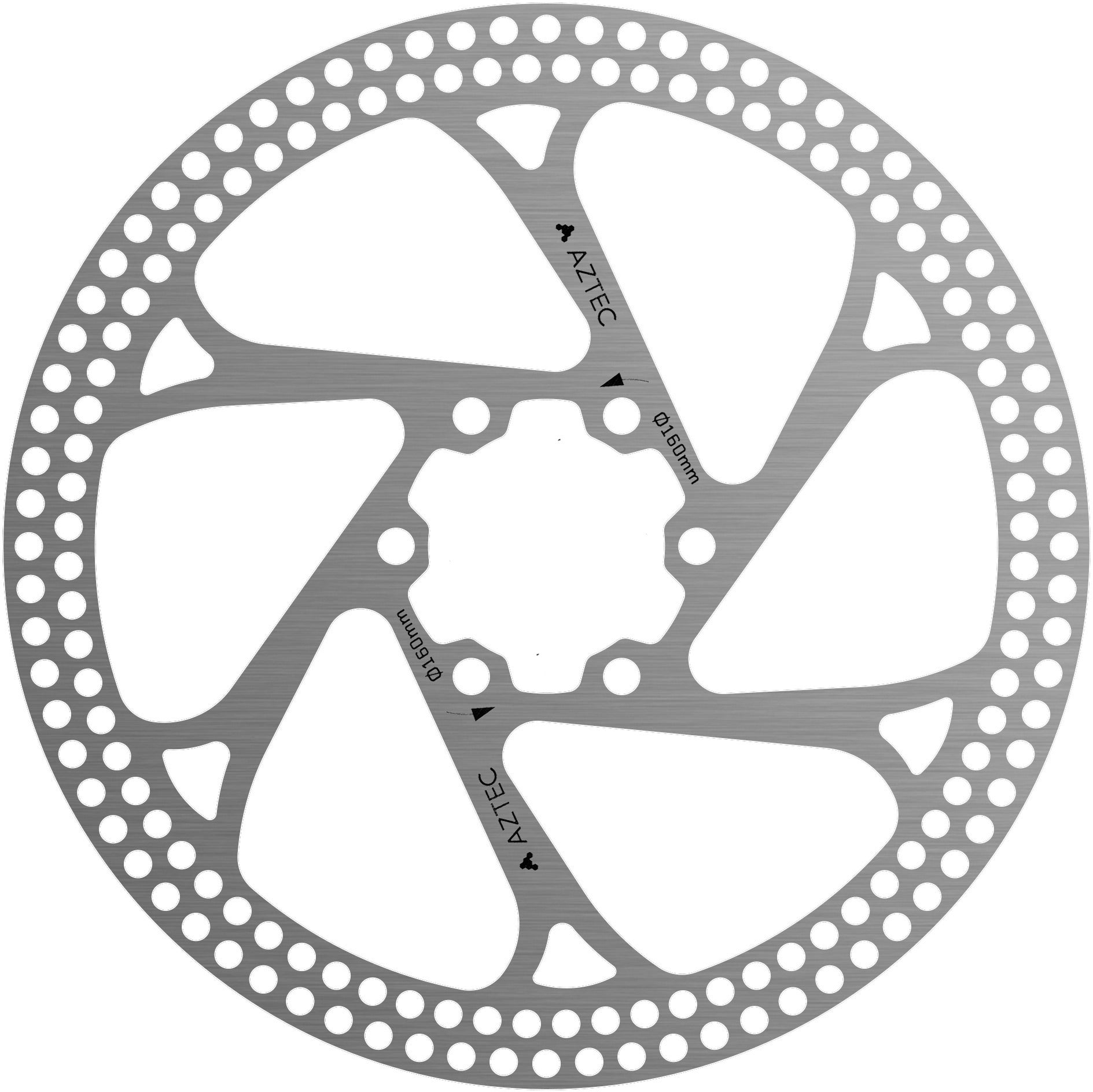 AZTEC FIXED STAINLESS STEEL DISC ROTOR - 203MM