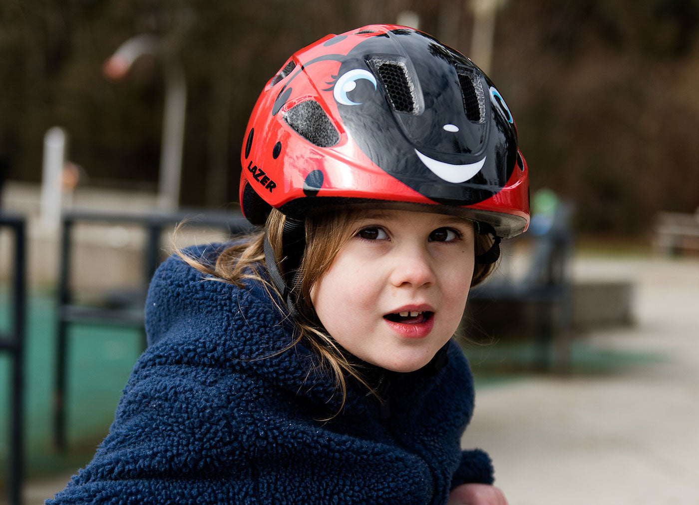 LAZER PNUT KINETICORE KIDS HELMET LADYBUG