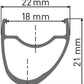 DT SWISS RR 411 28" ASYMMETRIC RIM
