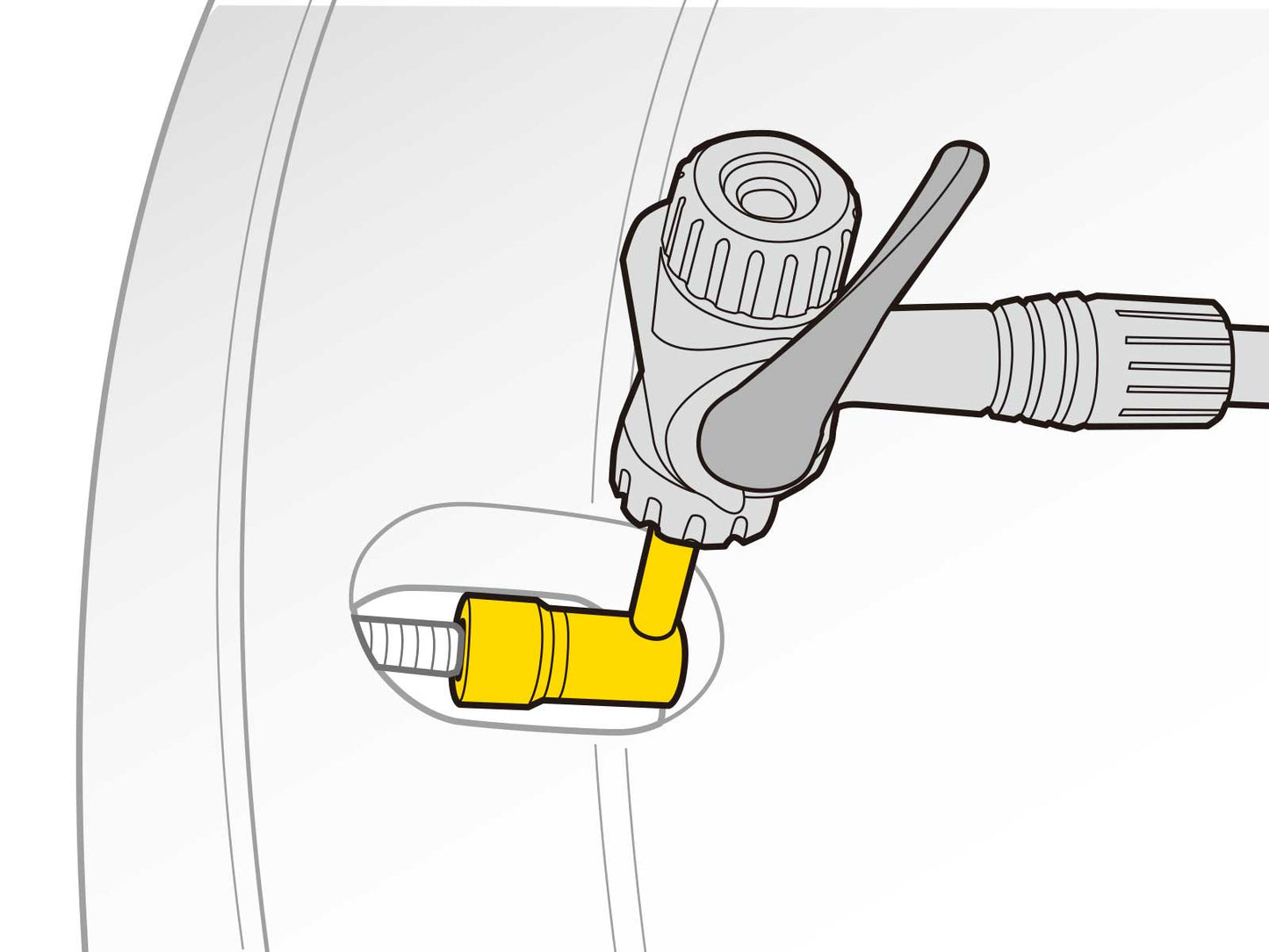 TOPEAK PRESSURE-RITE VALVE ADAPTER PRESTA