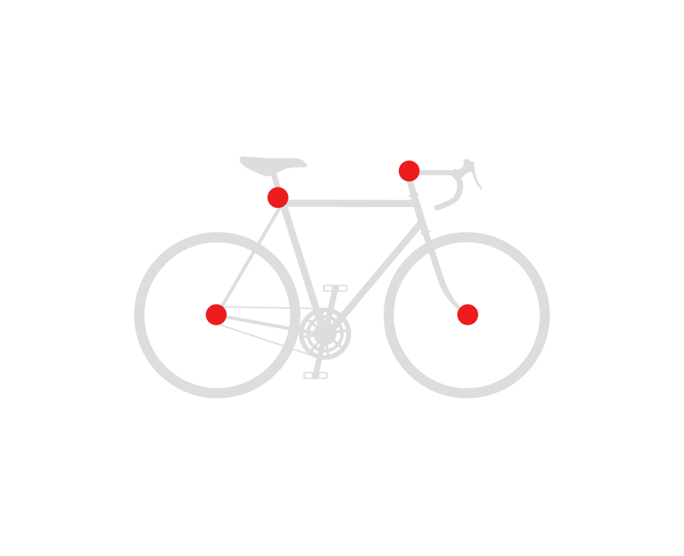 PITLOCK SET 02/GA (FRONT WHEEL, REAR WHEEL, SEAT POST + HEADSET)