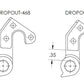 WHEELS MANUFACTURING REPLACEABLE DERAILLEUR HANGER/DROPOUT 468