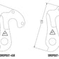 WHEELS MANUFACTURING REPLACEABLE DERAILLEUR HANGER/DROPOUT 458