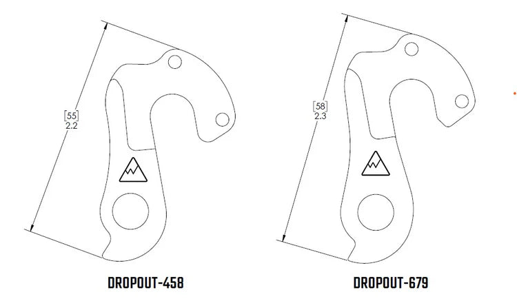 WHEELS MANUFACTURING REPLACEABLE DERAILLEUR HANGER/DROPOUT 458