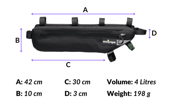 MISS GRAPE INTERNODE 4 WP FRAME BAG