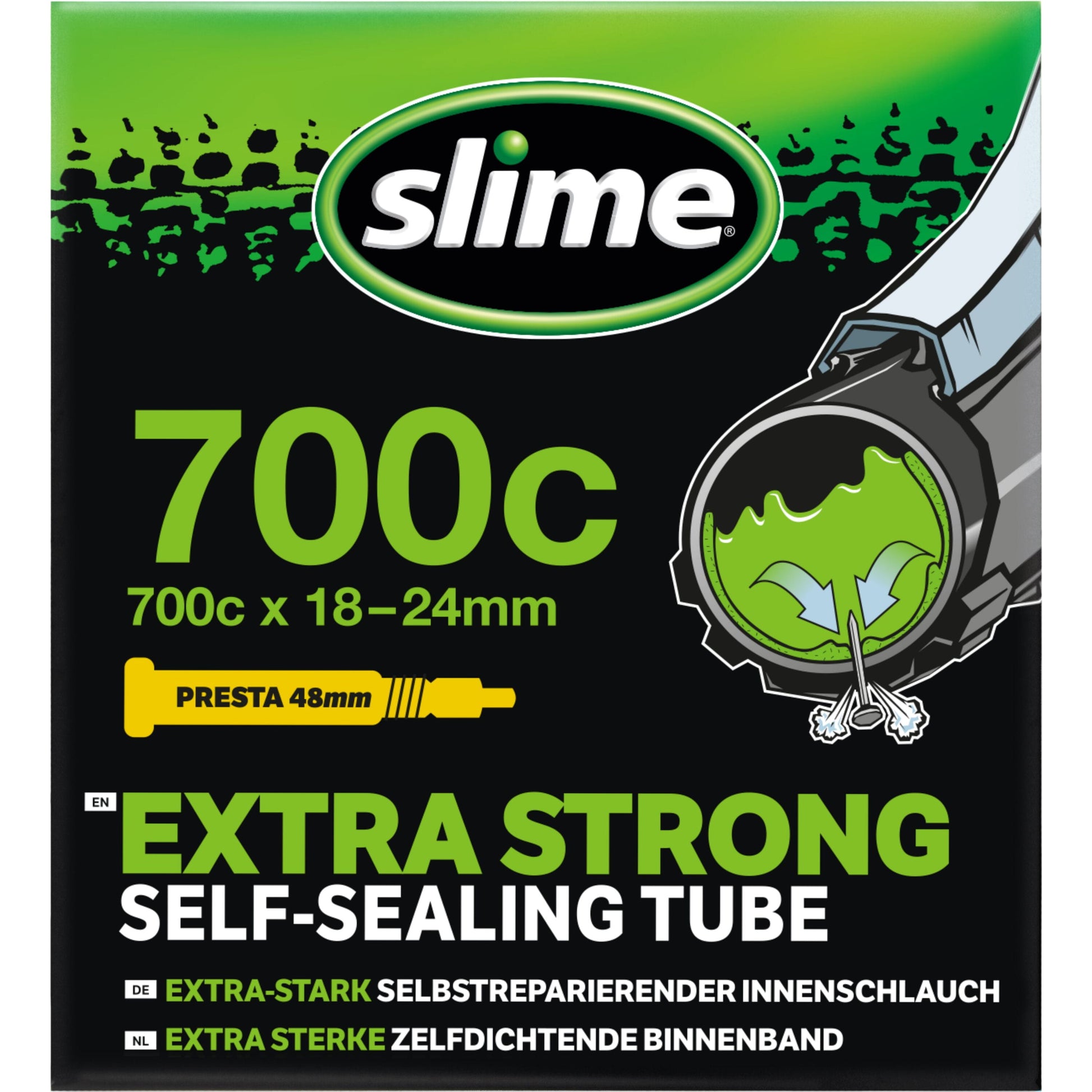 SLIME SELF-SEALING BICYCLE INNER TUBE (700c x 19-25mm Presta)